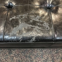 Load image into Gallery viewer, Distressed Black Ottoman As-Is (18x48x22)
