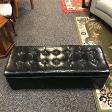 Load image into Gallery viewer, Black Ottoman w/ Storage (16x46x16)
