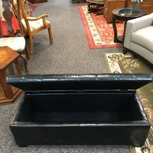 Load image into Gallery viewer, Black Ottoman w/ Storage (16x46x16)
