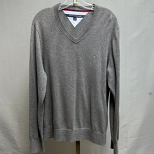 Load image into Gallery viewer, Tommy Hilfiger Charcoal V-Neck Sweater (L)
