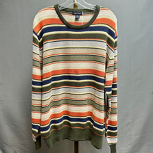 Load image into Gallery viewer, Vintage Nautica Olive Navy Orange Stripe Sweater (L)
