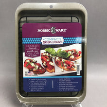 Load image into Gallery viewer, Nordic Ware Compact Ovenware 2 Piece Broiler Set (10"x7")
