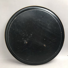 Load image into Gallery viewer, Vintage Hand-Painted Black Metal Tray w/Floral Accents (16")
