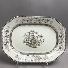 Load image into Gallery viewer, Spode Chinese Rose Brown (Scalloped) Oval Serving Platter (17")(As Is)
