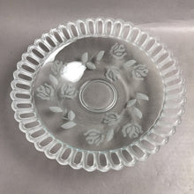 Load image into Gallery viewer, Vintage Lace Edge Bowl with Frosted Flowers (12")
