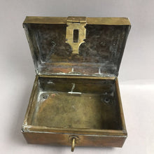 Load image into Gallery viewer, Vintage Brass Footed Box with Handle (3x6x4)
