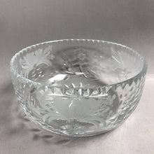 Load image into Gallery viewer, Vintage Royal Brierley Acid Etched Crystal Cut Glass Fruit Bowl (8") (Tiffany)
