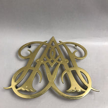 Load image into Gallery viewer, Large Brass Trivet Queen Ann (9")

