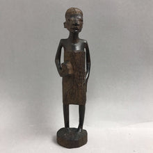 Load image into Gallery viewer, Vintage Hand Carved Wooden Woman Figurine (7")
