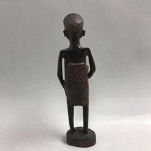 Load image into Gallery viewer, Vintage Hand Carved Wooden Woman Figurine (7")

