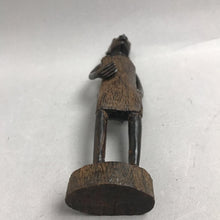 Load image into Gallery viewer, Vintage Hand Carved Wooden Woman Figurine (7")
