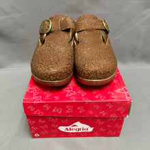 Load image into Gallery viewer, Alegria Brown Peaceful Easy Leather Clog Shoes NIB (6-6.5W)
