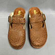 Load image into Gallery viewer, Alegria Brown Peaceful Easy Leather Clog Shoes NIB (6-6.5W)
