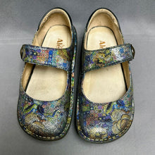 Load image into Gallery viewer, Alegria Metallic Multicolor Printed Leather Mary Jane Shoes (6-6.5)
