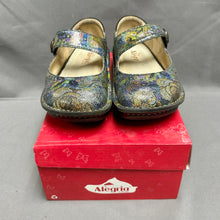 Load image into Gallery viewer, Alegria Metallic Multicolor Printed Leather Mary Jane Shoes (6-6.5)
