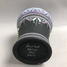 Load image into Gallery viewer, Black Pottery Vase (10")
