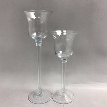 Load image into Gallery viewer, Glass 2 Piece Votive Candle Set (10", 8")
