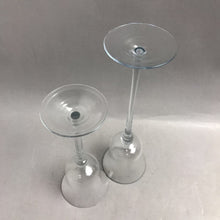 Load image into Gallery viewer, Glass 2 Piece Votive Candle Set (10", 8")
