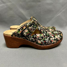 Load image into Gallery viewer, Alegria Black Floral Leather Clog Shoes NIB (6-6.5)
