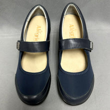 Load image into Gallery viewer, Alegria Maya Navy Fabric Leather Mary Jane Shoes NIB (6-6.5)
