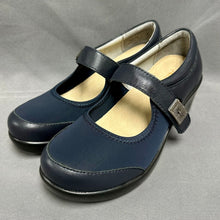 Load image into Gallery viewer, Alegria Maya Navy Fabric Leather Mary Jane Shoes NIB (6-6.5)
