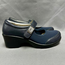 Load image into Gallery viewer, Alegria Maya Navy Fabric Leather Mary Jane Shoes NIB (6-6.5)
