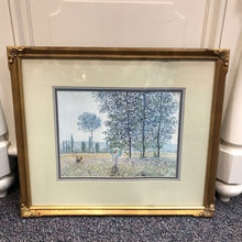 Load image into Gallery viewer, Gold Framed Fields in Spring Print As-Is (22x26)
