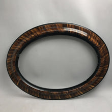 Load image into Gallery viewer, Vintage Antique Tiger Stripe Wood Oval Picture Frame (24x19)(As Is)
