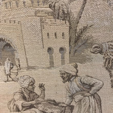 Load image into Gallery viewer, Framed Vintage Tapestry Middle East Dancing Palm Trees Theme (39x21)
