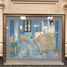 Load image into Gallery viewer, Gold Framed Print of Vincent Van Goghs Bedroom In Aries (30x25)(Frame As Is)
