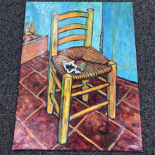 Load image into Gallery viewer, Van Gogh's Chair Oil Painting on Canvas (34x34)

