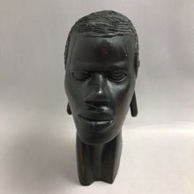 Load image into Gallery viewer, Black Wood Bust of Lady (10")(As Is)
