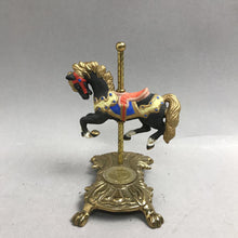 Load image into Gallery viewer, Willitts Tobin Fraley Signed Porcelain Carousel Horse Limited Edition Brass Base (5")
