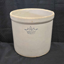 Load image into Gallery viewer, Robinson Ransbottom Blue Crown Stoneware Crock (2 Gallon)
