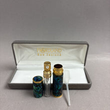 Load image into Gallery viewer, Flordland New Zealand Refillable Perfume Bottle Aqua Blue Case (3.5")

