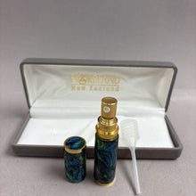 Load image into Gallery viewer, Flordland New Zealand Refillable Perfume Bottle Aqua Blue Case (3.5")
