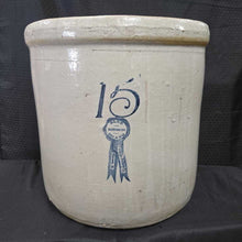 Load image into Gallery viewer, Blue Ribbon Brand Stoneware Crock (15 Gallon) (As-Is)
