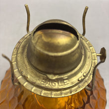 Load image into Gallery viewer, Vintage Eagle Amber Oil Lamp (13")
