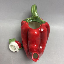 Load image into Gallery viewer, Cosmos Red Chilli Pepper Teapot (4")
