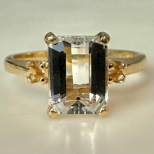 Load image into Gallery viewer, 14K Gold Aquamarine Ring sz 5.5 As-Is (2.3g)
