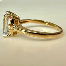 Load image into Gallery viewer, 14K Gold Aquamarine Ring sz 5.5 As-Is (2.3g)
