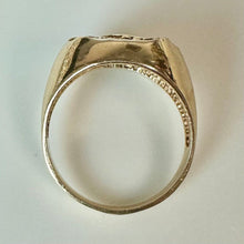 Load image into Gallery viewer, 10K Yellow &amp; Rose Gold Onyx Eagle Ring sz 11.5 (7.7g)
