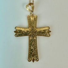 Load image into Gallery viewer, 14K Gold 1.25" Cross Pendant on 18" Chain (1.9g)
