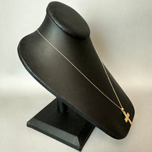 Load image into Gallery viewer, 14K Gold 1.25" Cross Pendant on 18" Chain (1.9g)
