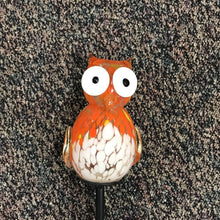 Load image into Gallery viewer, Orange Owl Garden Globe
