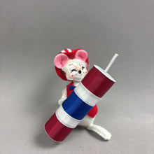 Load image into Gallery viewer, Annalee Patriotic Mouse 2016 with Firecracker (5")
