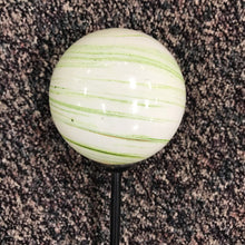 Load image into Gallery viewer, Green/White Garden Globe
