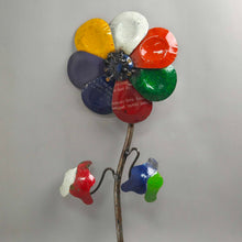 Load image into Gallery viewer, Metal Multicolor Flower Garden Decor (27")
