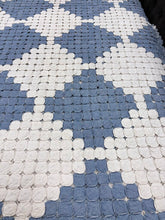Load image into Gallery viewer, Handmade Blue &amp; White YoYo Quilt (100x80)
