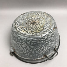 Load image into Gallery viewer, Gray Graniteware Cooking Pot Metal Handle Vintage Enamelware Farmhouse (5x11)
